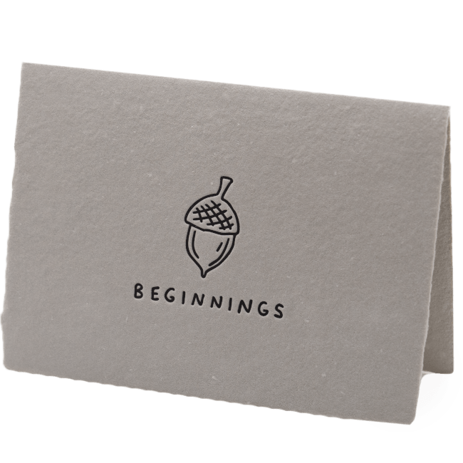 Beginnings Card - The Paper Way