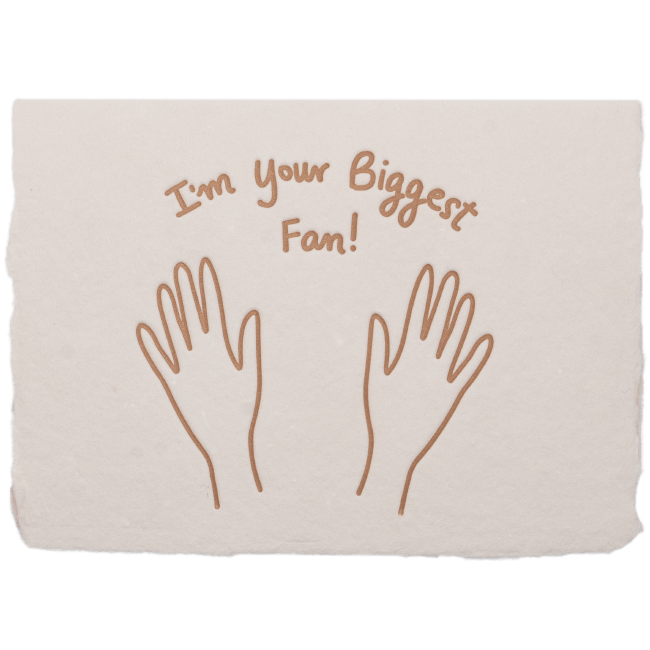 Biggest Fan Card - The Paper Way