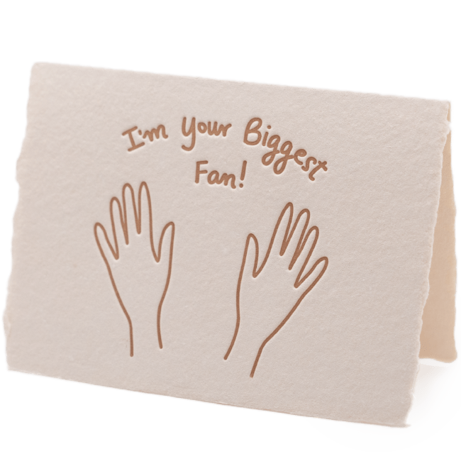 Biggest Fan Card - The Paper Way