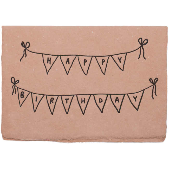 Birthday Banner Card - The Paper Way
