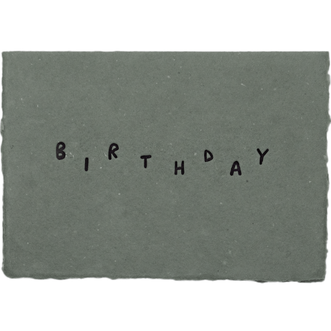 Birthday Letters Card - The Paper Way