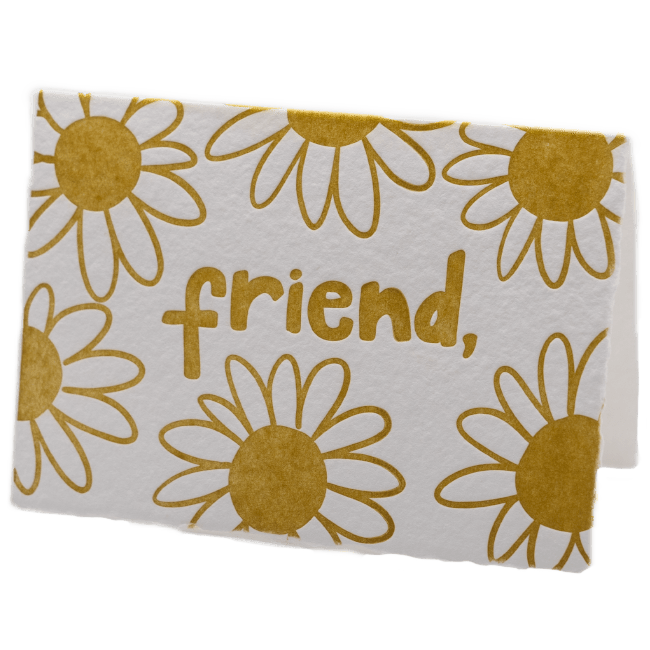 Daisy Friend Card - The Paper Way