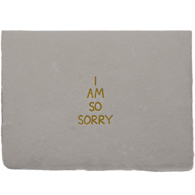 So Sorry Card - The Paper Way
