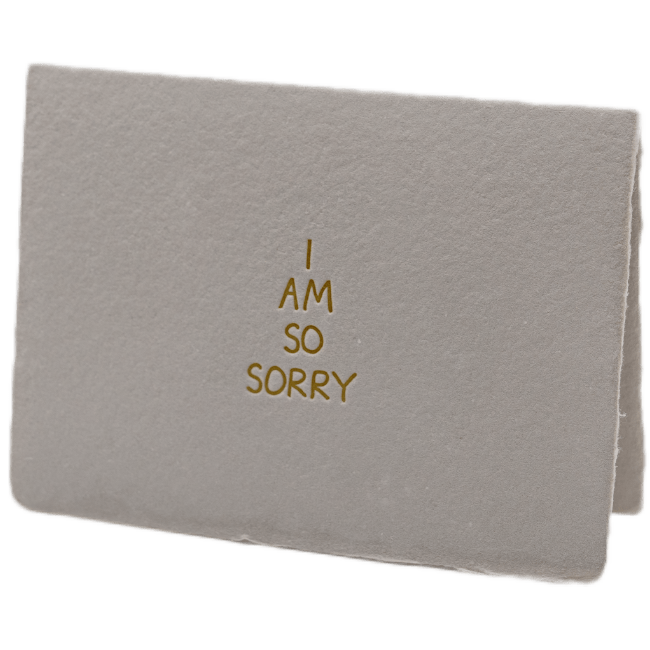 So Sorry Card - The Paper Way