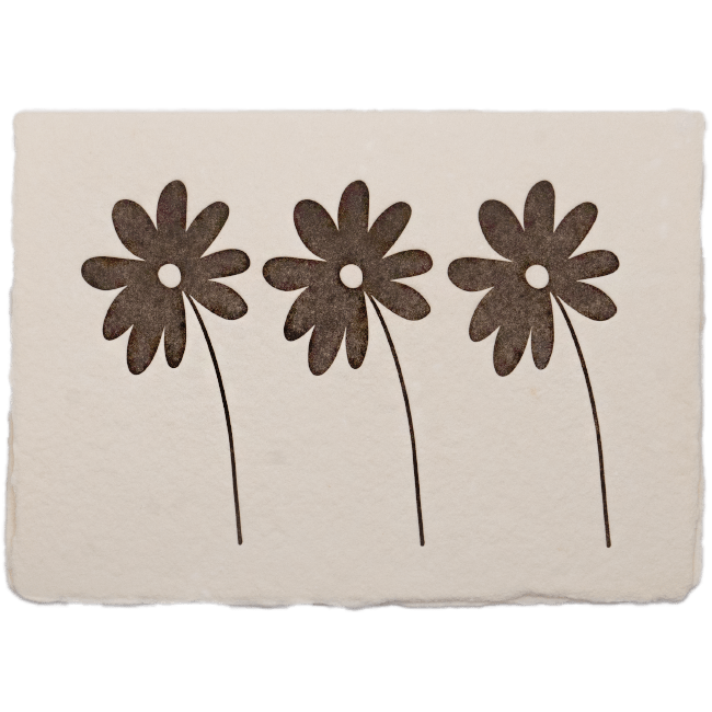 Three Daisies Card - The Paper Way