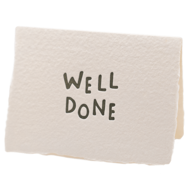 Well Done Card - The Paper Way