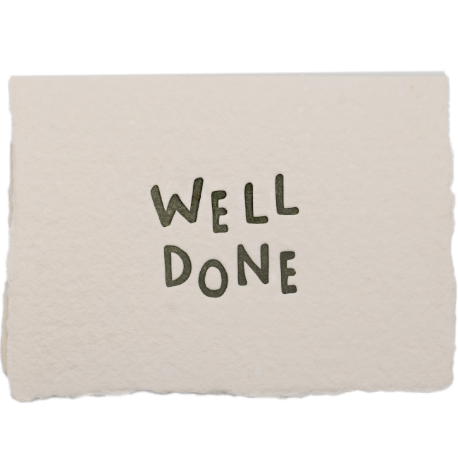 Well Done Card - The Paper Way