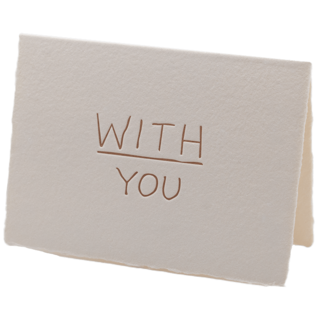 With You Card - The Paper Way