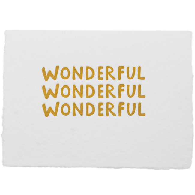 Wonderful Card - The Paper Way