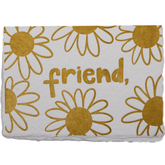 Daisy Friend Card - The Paper Way