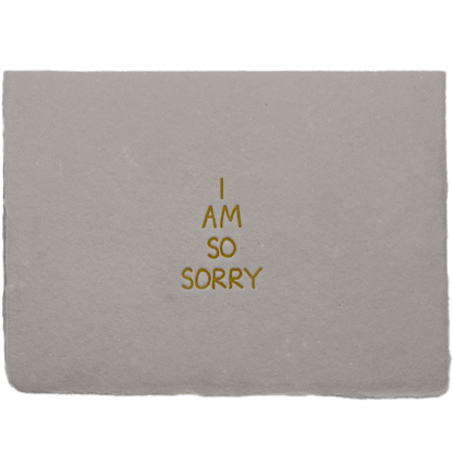So Sorry Card - The Paper Way