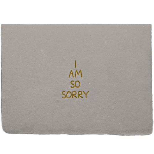 So Sorry Card - The Paper Way