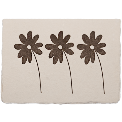 Three Daisies Card - The Paper Way