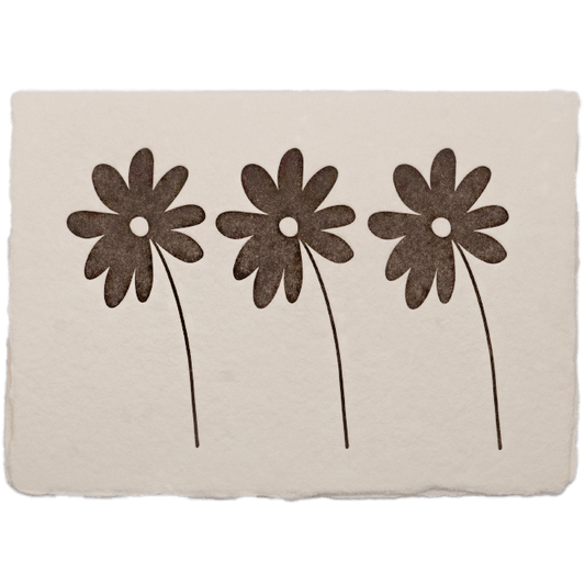 Three Daisies Card - The Paper Way
