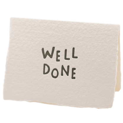 Well Done Card - The Paper Way
