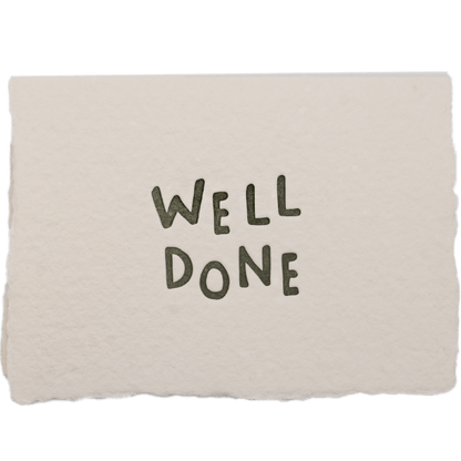 Well Done Card - The Paper Way