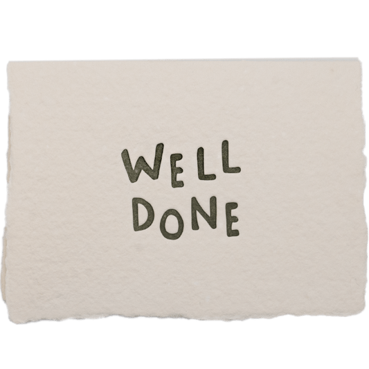 Well Done Card - The Paper Way