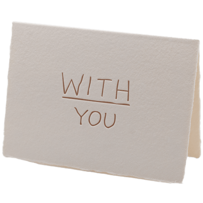 With You Card - The Paper Way